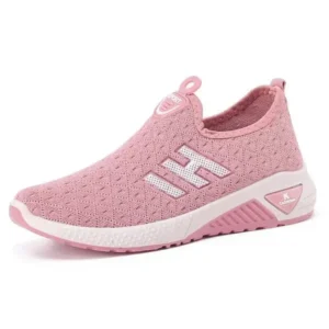 Techshoppy Women Fashion Fly Woven Breathable Casual Sneakers