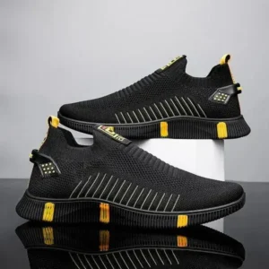 Techshoppy Men'S Casual Breathable Stripe Sneakers