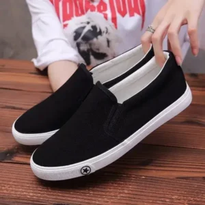 Techshoppy Men'S Casual Solid Color Wear-Resistant Canvas Shoes