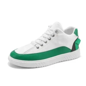 Techshoppy Men'S Fashion Color Matching Pu Simple Sneakers