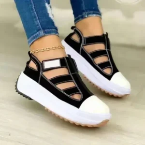 Techshoppy Creative Cutout Platform Sneakers