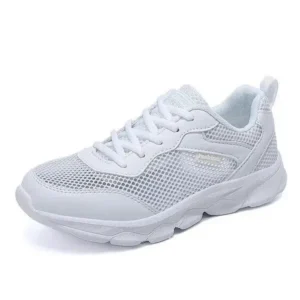 Techshoppy Women Fashion Sports Lace Up Design Mesh Breathable Sneakers