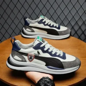 Techshoppy Men Casual Color Matching Breathable Sneakers