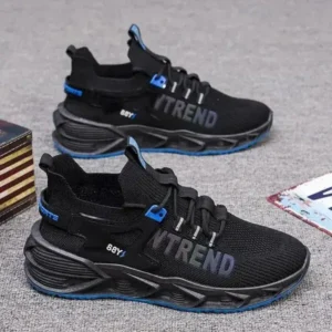 Techshoppy Men Casual Breathable Wear-Resistant Sports Shoes