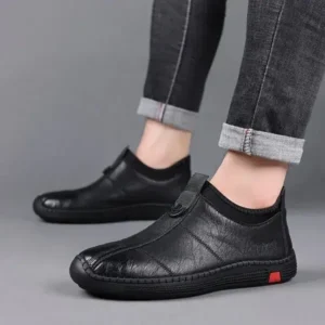 Techshoppy Men Casual Non-Slip Flat Pu Shoes