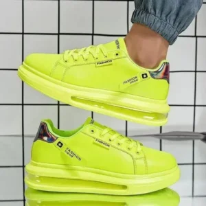 Techshoppy Men Fashion Candy Color Air Cushion Sneakers