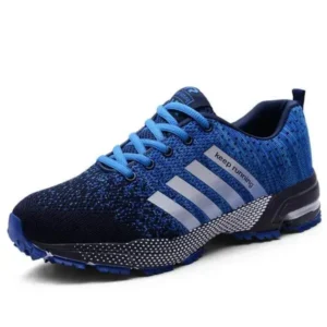 Techshoppy Men Fashion Fly Woven Mesh Breathable Low Top Sneakers