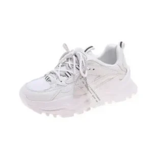 Techshoppy Women Casual Autumn Spring Mesh Cloth Lace-Up Breathable Sports Sneakers