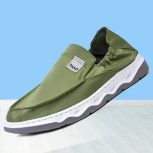 Techshoppy Men Fashion Breathable Canvas Shoes