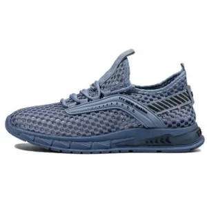 Techshoppy Men Casual Breathable Hollow Mesh Soft Sole Sports Shoes