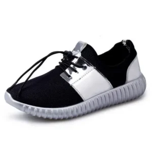 Techshoppy Men Casual Color Matching Mesh Breathable Wear-Resistant Sports Shoes