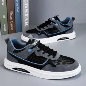 Techshoppy Men'S Fashion Hollow Mesh Breathable Sneakers