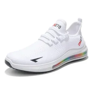 Techshoppy Men'S Casual Rainbow Bottom Air Cushion Running Sneakers