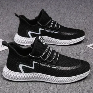 Techshoppy Men'S Casual Mesh Breathable Low Top Sneakers