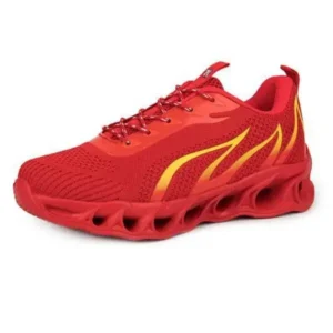 Techshoppy Men'S Fashion Flame Pattern Breathable Mesh Sneakers