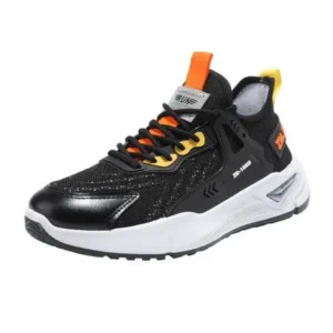 Techshoppy Men'S Fashion Breathable Mesh Color Block Sneakers