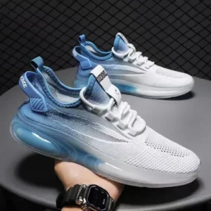 Techshoppy Men'S Fashion Jelly Bottom Mesh Breathable Sneakers