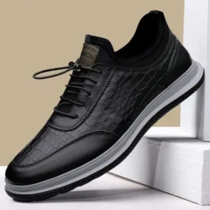 Techshoppy Men'S Casual Lightweight Waterproof Breathable Pu Sneakers