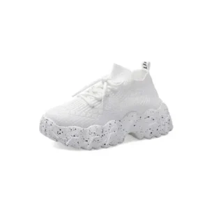 Techshoppy Women Casual Mesh Breathable Platform Sneakers