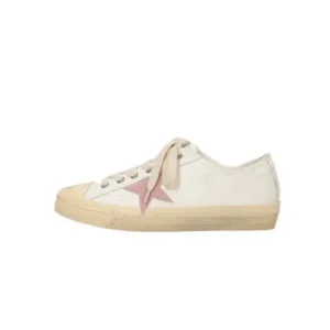 Techshoppy Women Fashion Casual Lace-Up Pink Star Sneakers