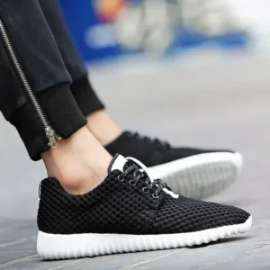 Techshoppy Men Fashion Breathable Mesh Lightweight Sneakers